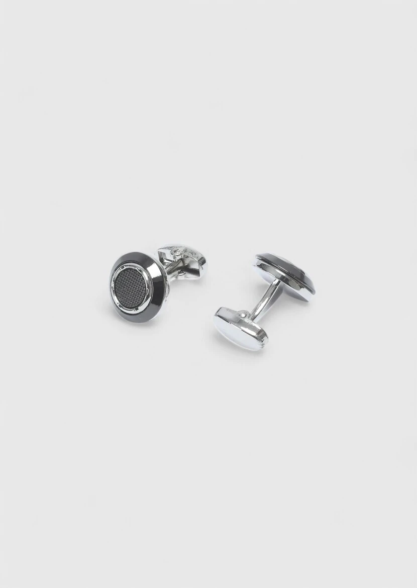 Silver Brass Cuff Link - RAMSEY