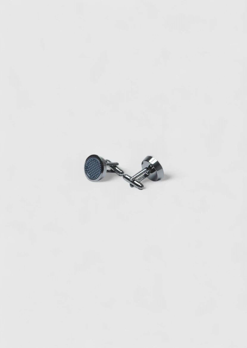 Silver Brass Cuff Link - RAMSEY