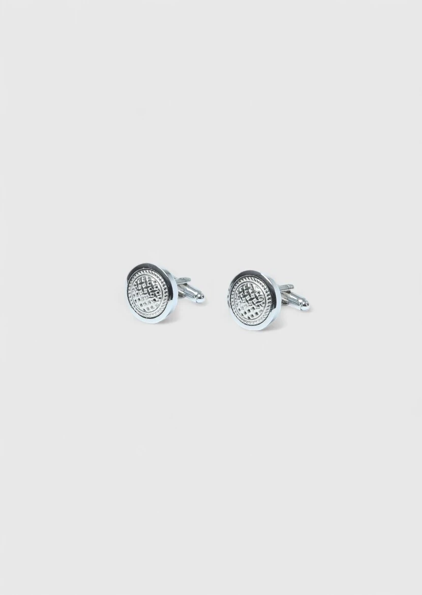 Silver Brass Cuff Link - RAMSEY