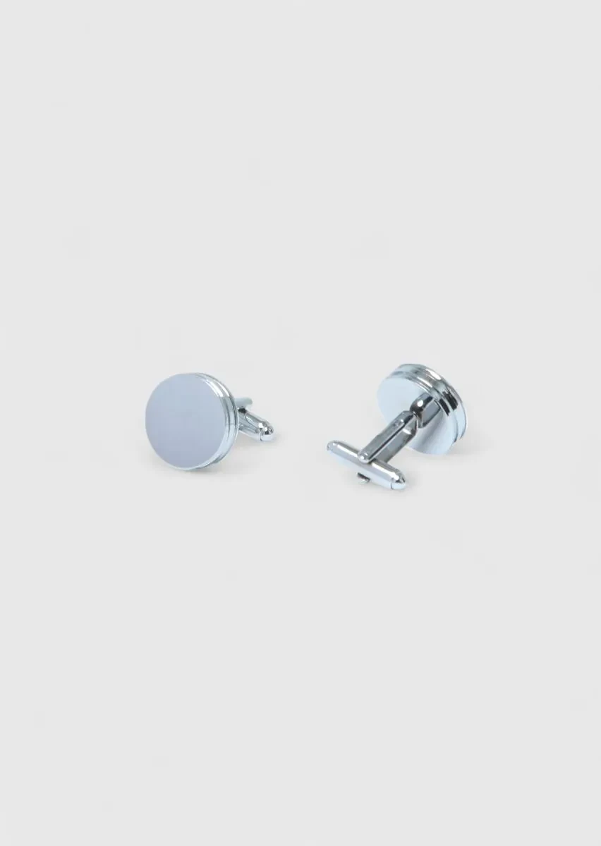 Silver Brass Cuff Link - 2