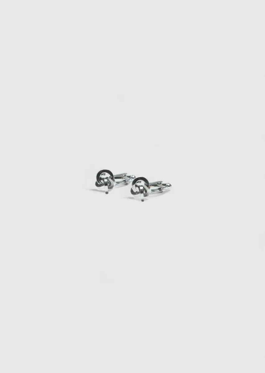 Silver Brass Cuff Link - 2