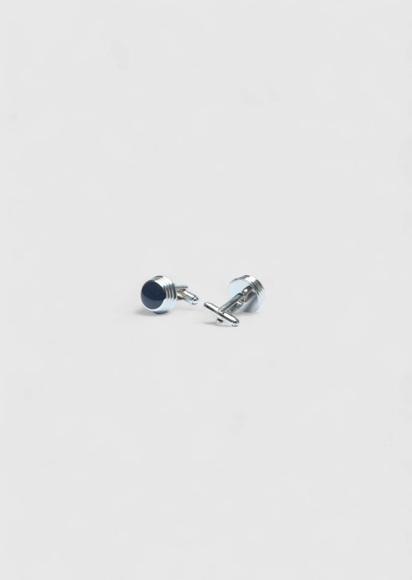 Silver Brass Cuff Link - RAMSEY