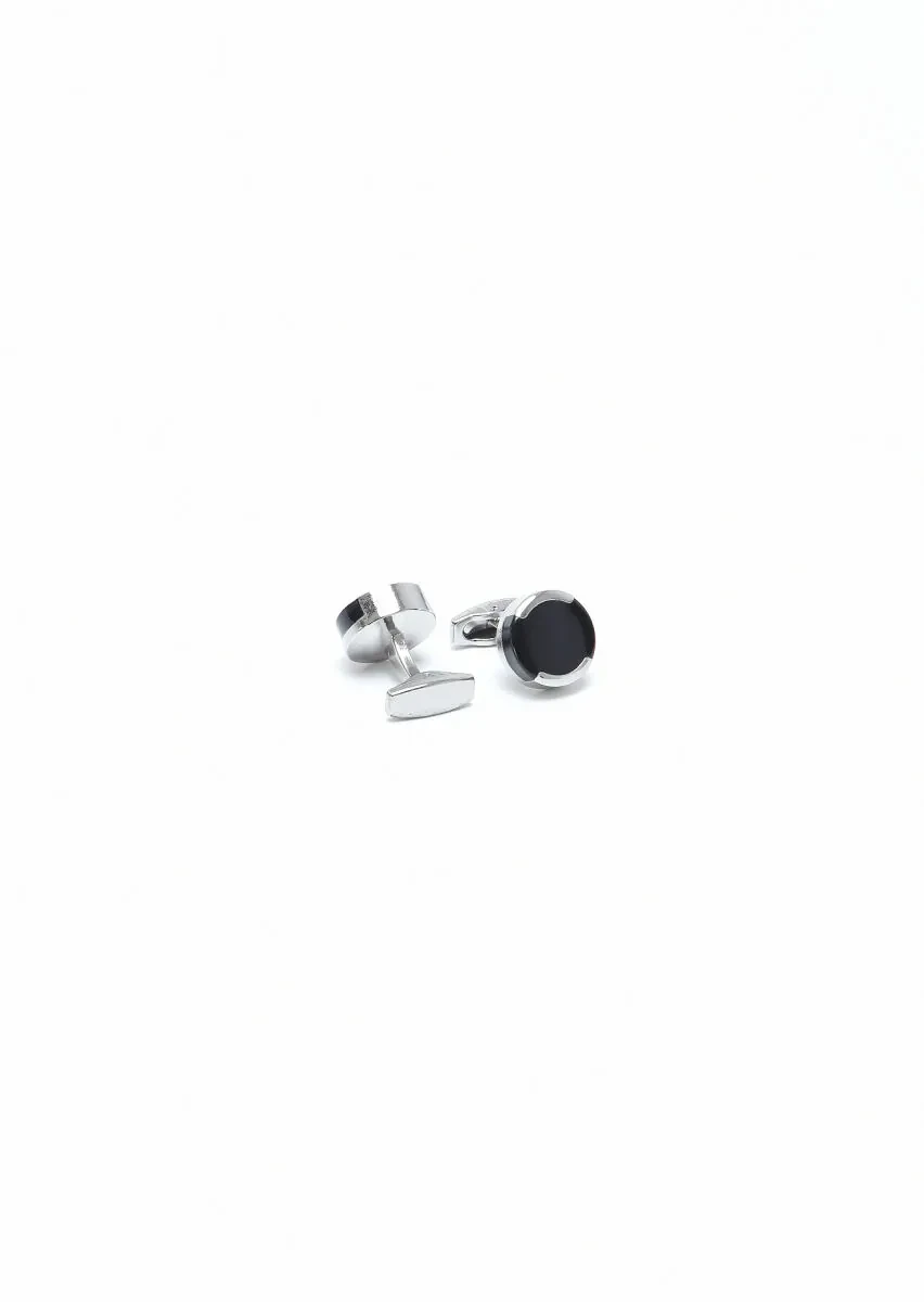 Silver Metal Cuff Link - 2