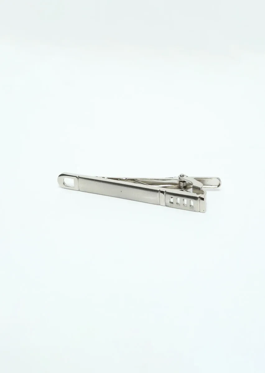 Silver Metal Kravat İğnesi - 1