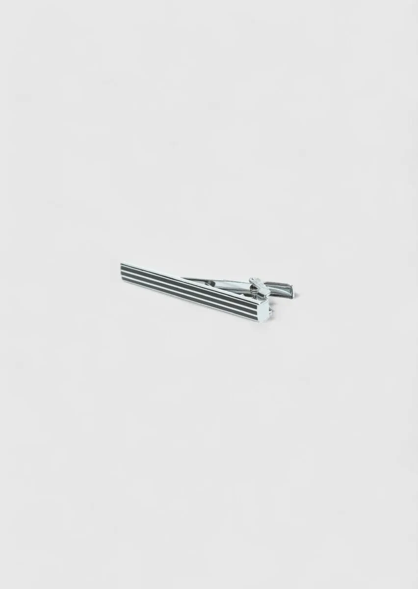 Silver Metal Kravat İğnesi - 1