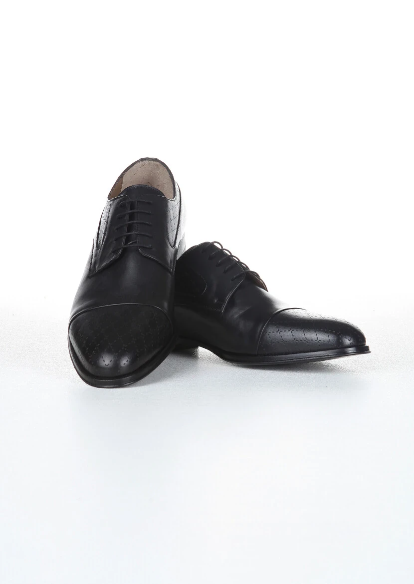 Siyah Deri Klasik Ayakkabı - 2