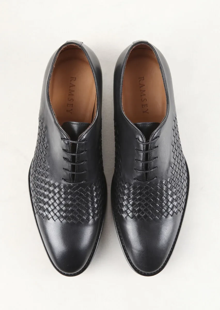 Siyah Deri Klasik Ayakkabı - 5