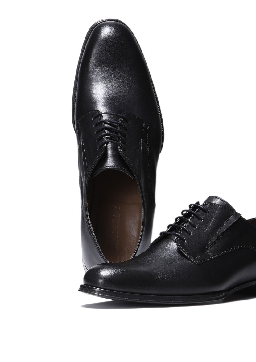 Siyah Deri Klasik Ayakkabı - 3