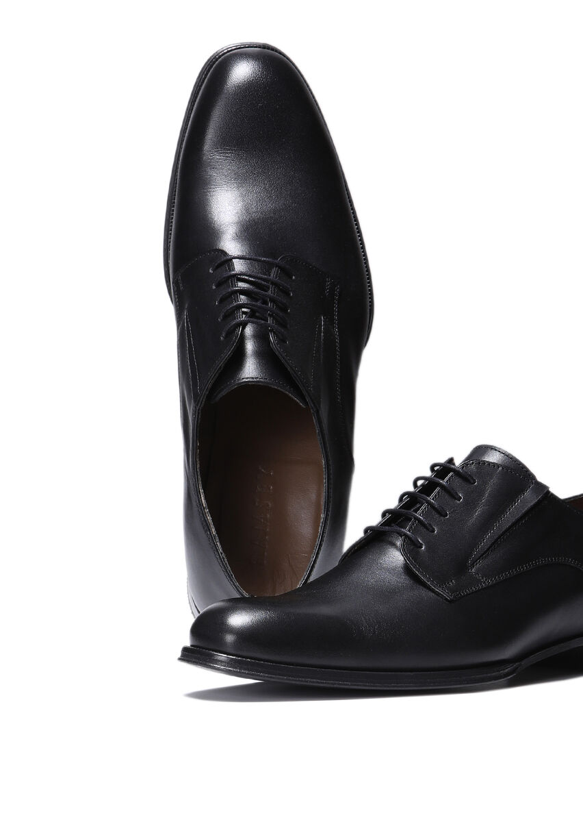 Siyah Deri Klasik Ayakkabı - 3
