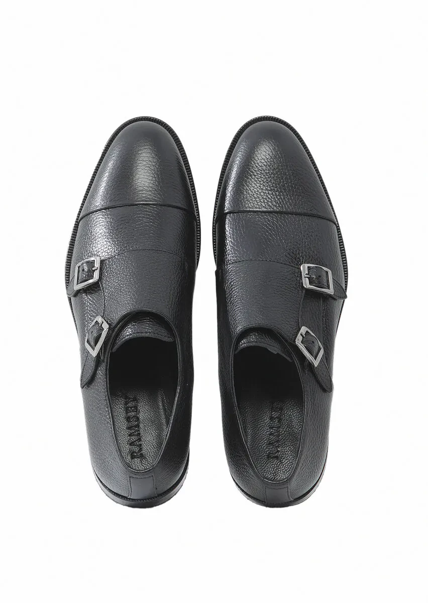 Siyah Deri Klasik Ayakkabı - 6