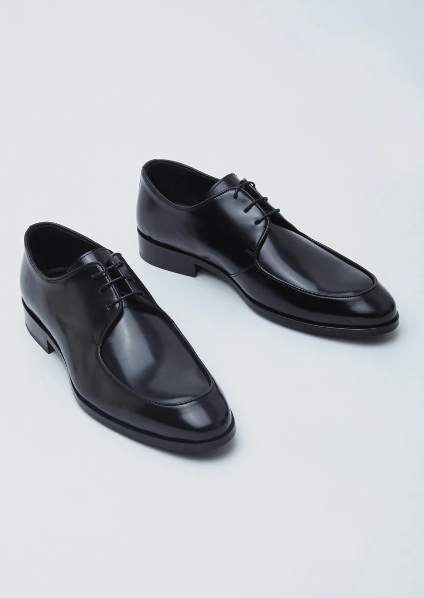 Siyah Deri Klasik Ayakkabı - 3
