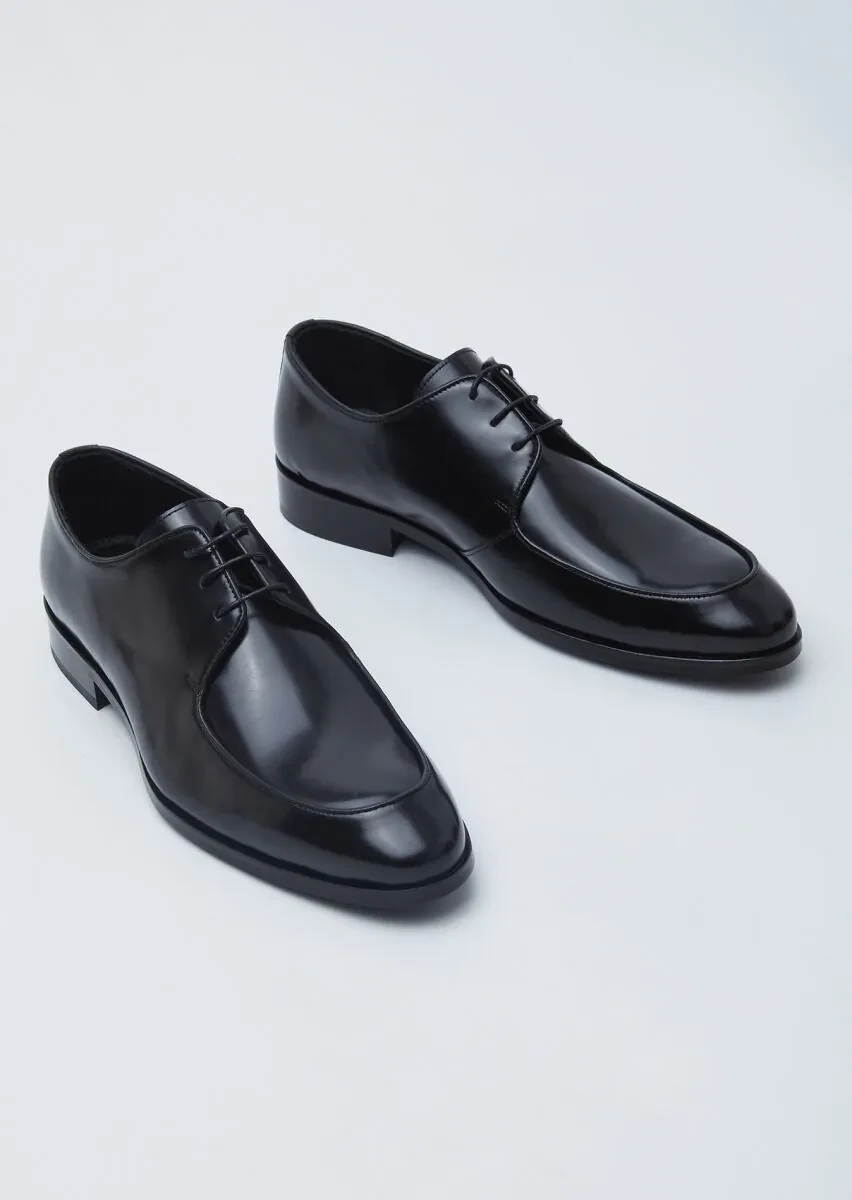 Siyah Deri Klasik Ayakkabı - 3