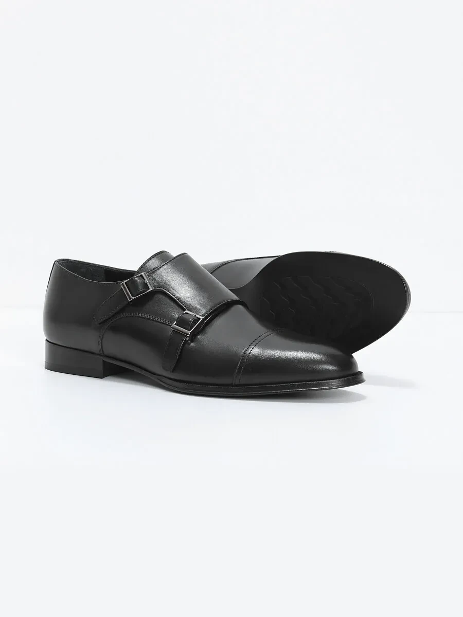 Siyah Deri Klasik Loafer - 4