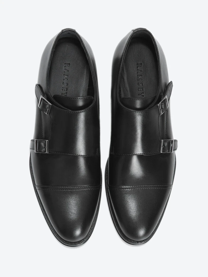 Siyah Deri Klasik Loafer - 5
