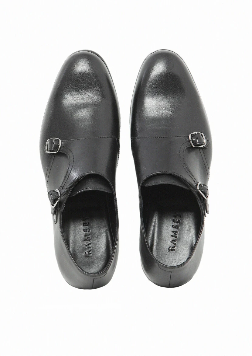 Siyah Deri Klasik Loafer - 6