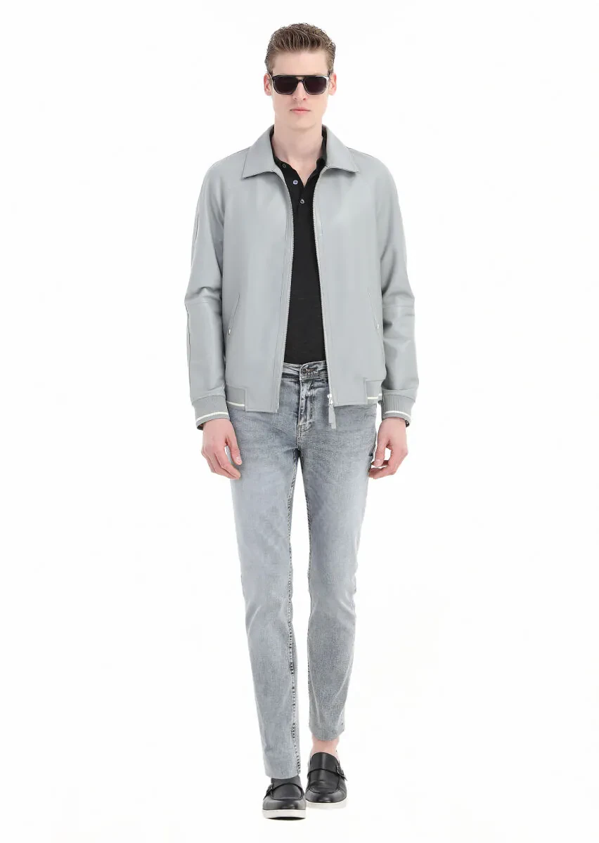 Siyah Düz Polo Yaka %100 Keten T-Shirt - 3