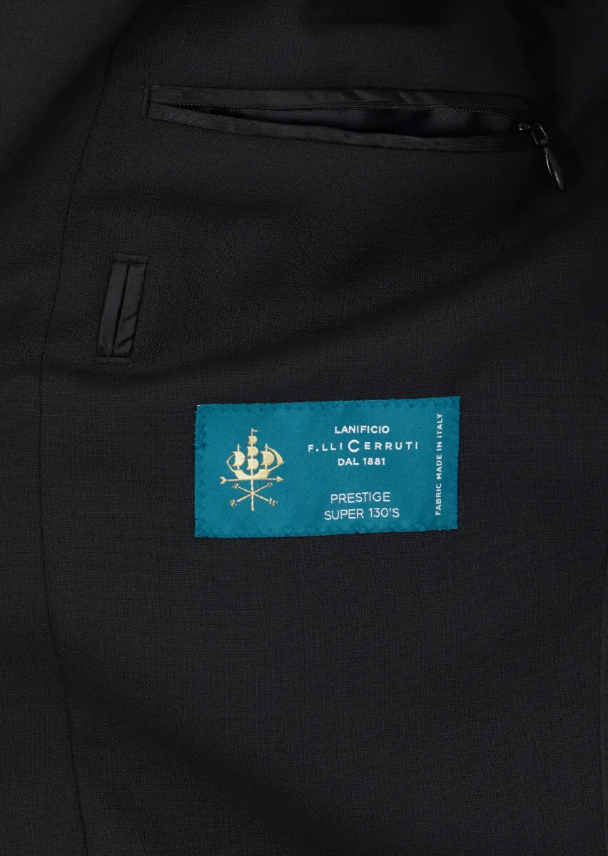 Siyah Düz Shirt Shoulder Slim Fit %100 Yün Ceket - 5