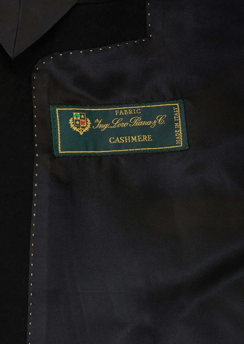 Siyah Oversize Fit Casual Dokuma Palto - 6