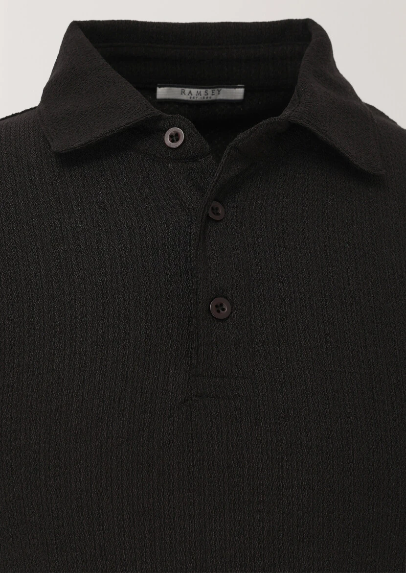 Siyah Polo Yaka T-Shirt 