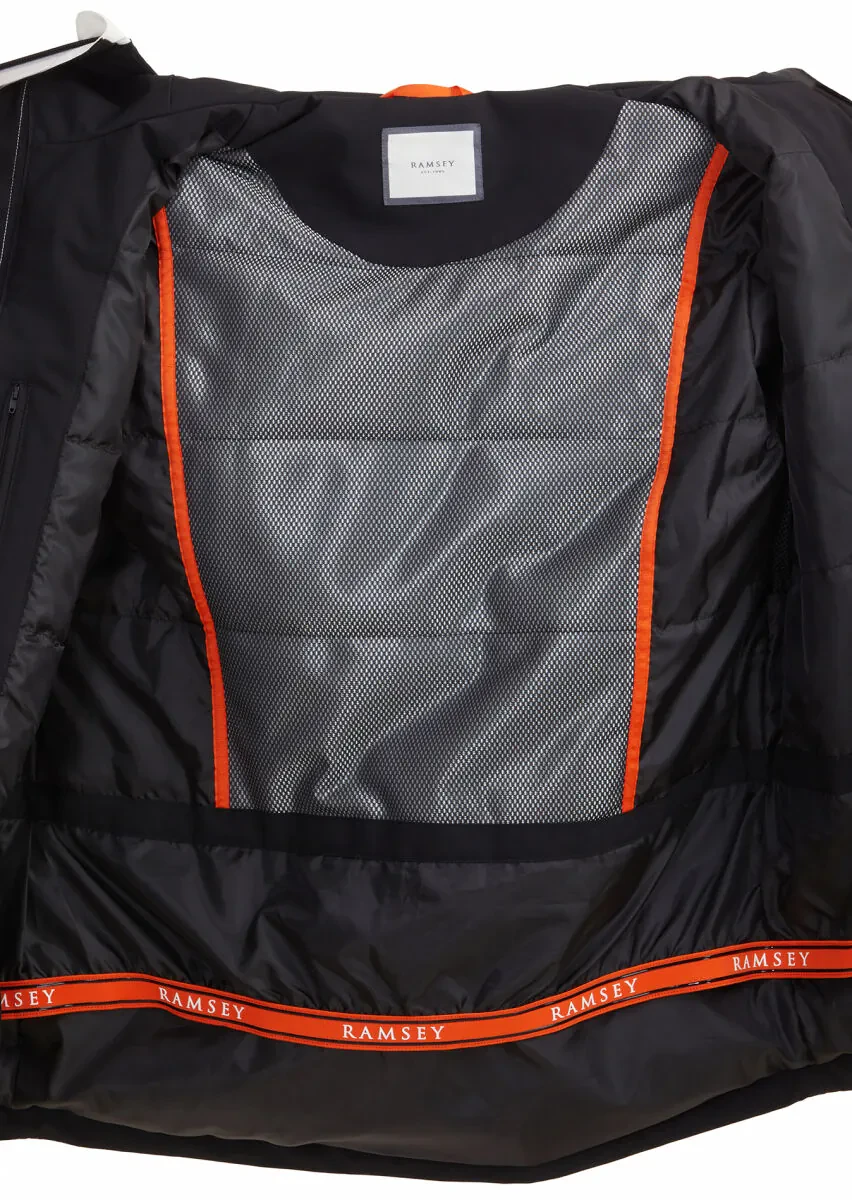 Siyah Regular Fit Kapüşonlu Casual Dokuma Kaban - 9