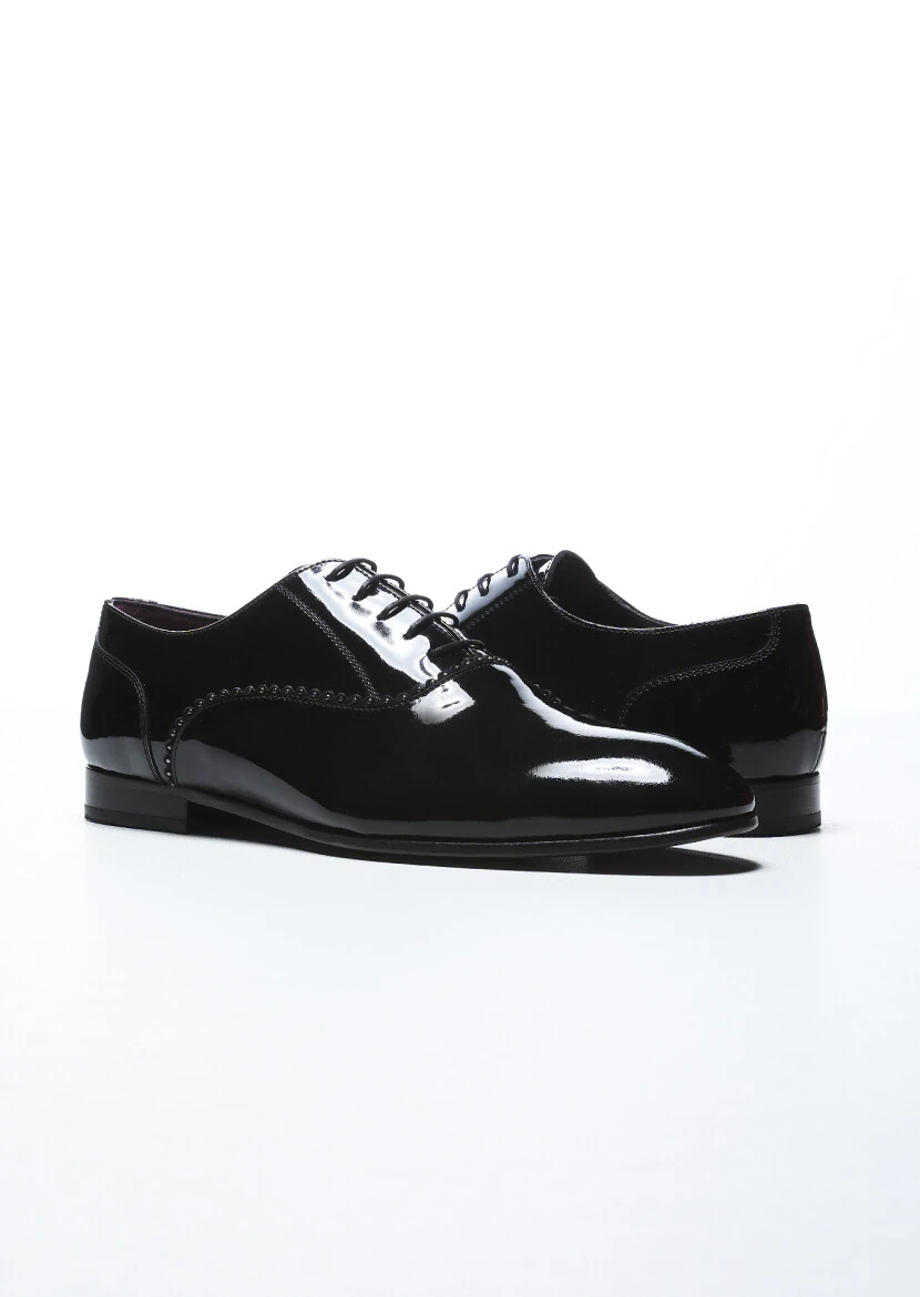 Siyah Rugan Klasik Smokin Ayakkabı - 3