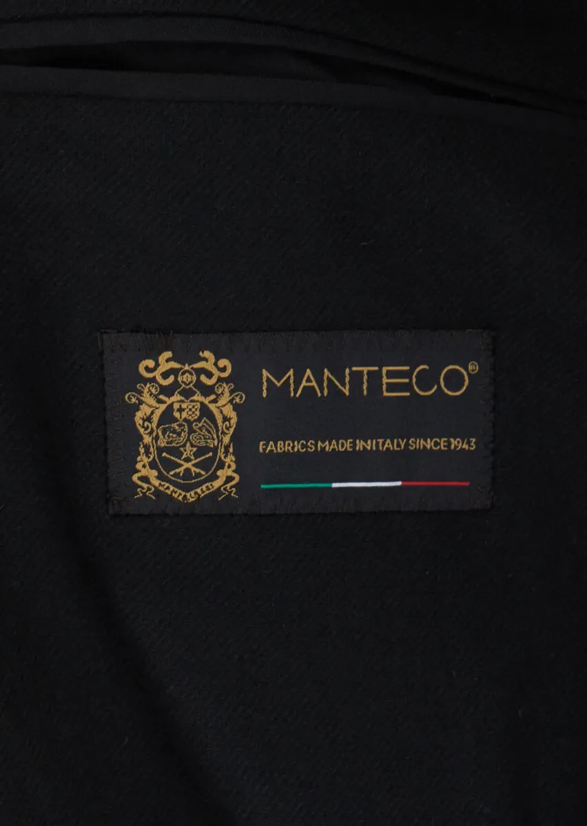 Siyah Shirt Shoulder Slim Fit Yün Karışımlı Ceket - 4