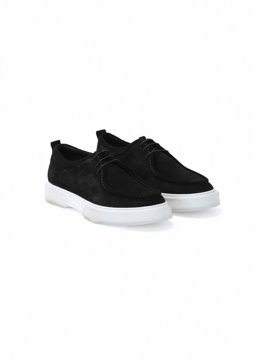 Siyah Süet Casual Ayakkabı - 2