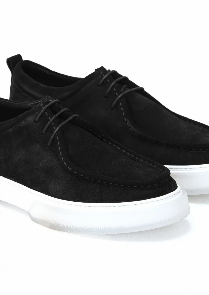 Siyah Süet Casual Ayakkabı - 3