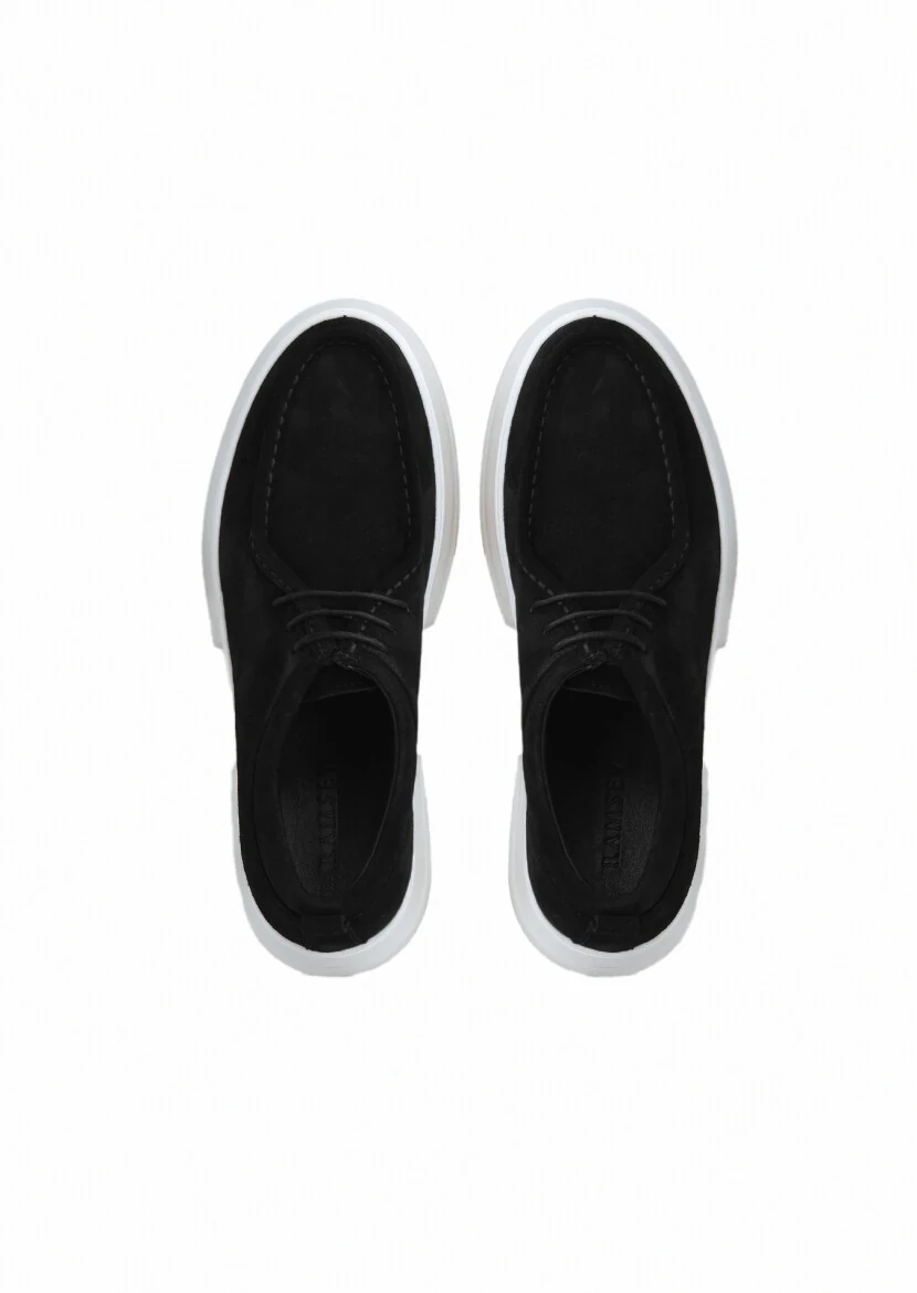 Siyah Süet Casual Ayakkabı - 6
