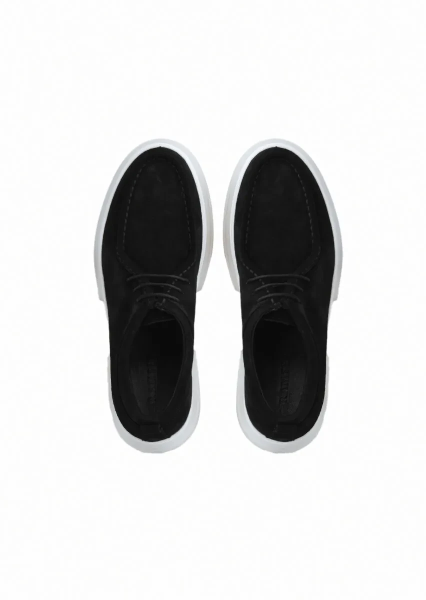 Siyah Süet Casual Ayakkabı - 6