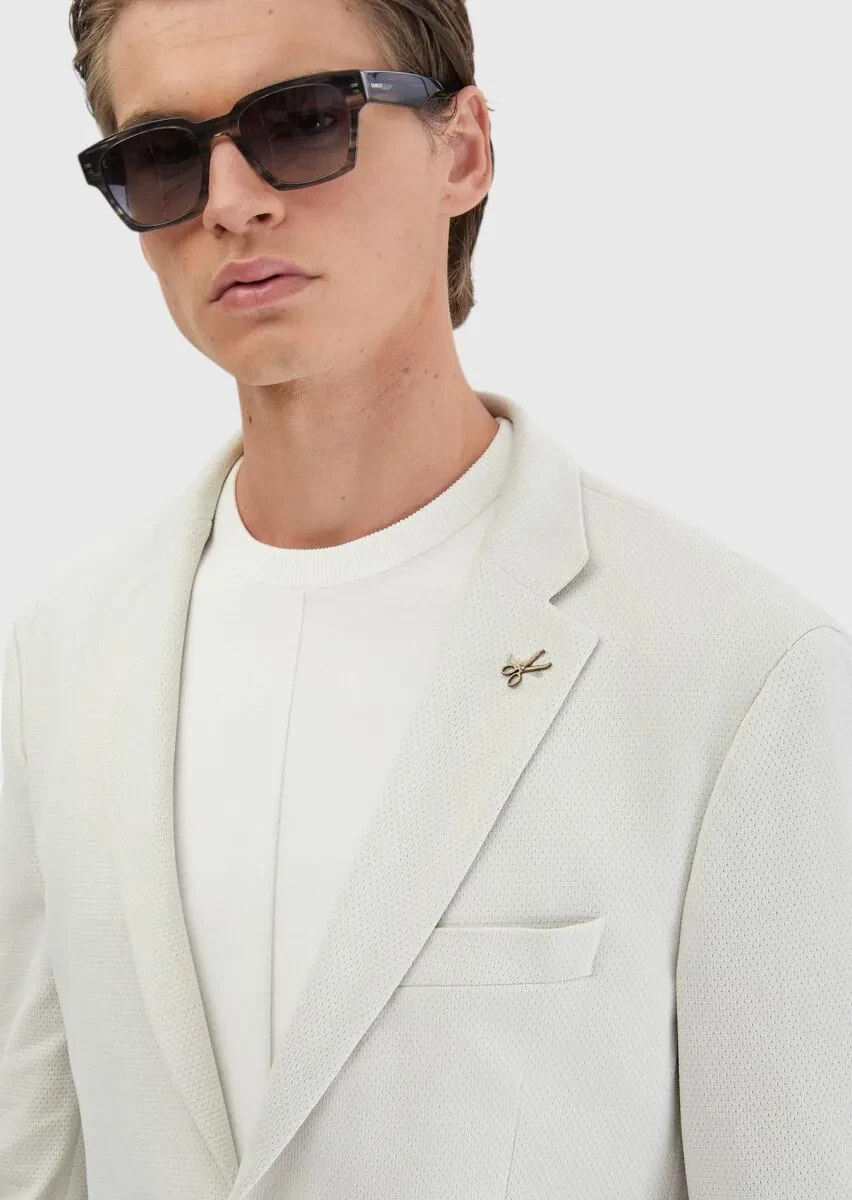 Smoked Plain Comfort Fit Suit - 4