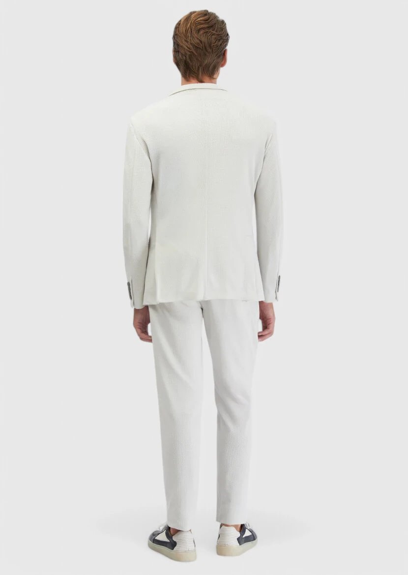 Smoked Plain Comfort Fit Suit - 6