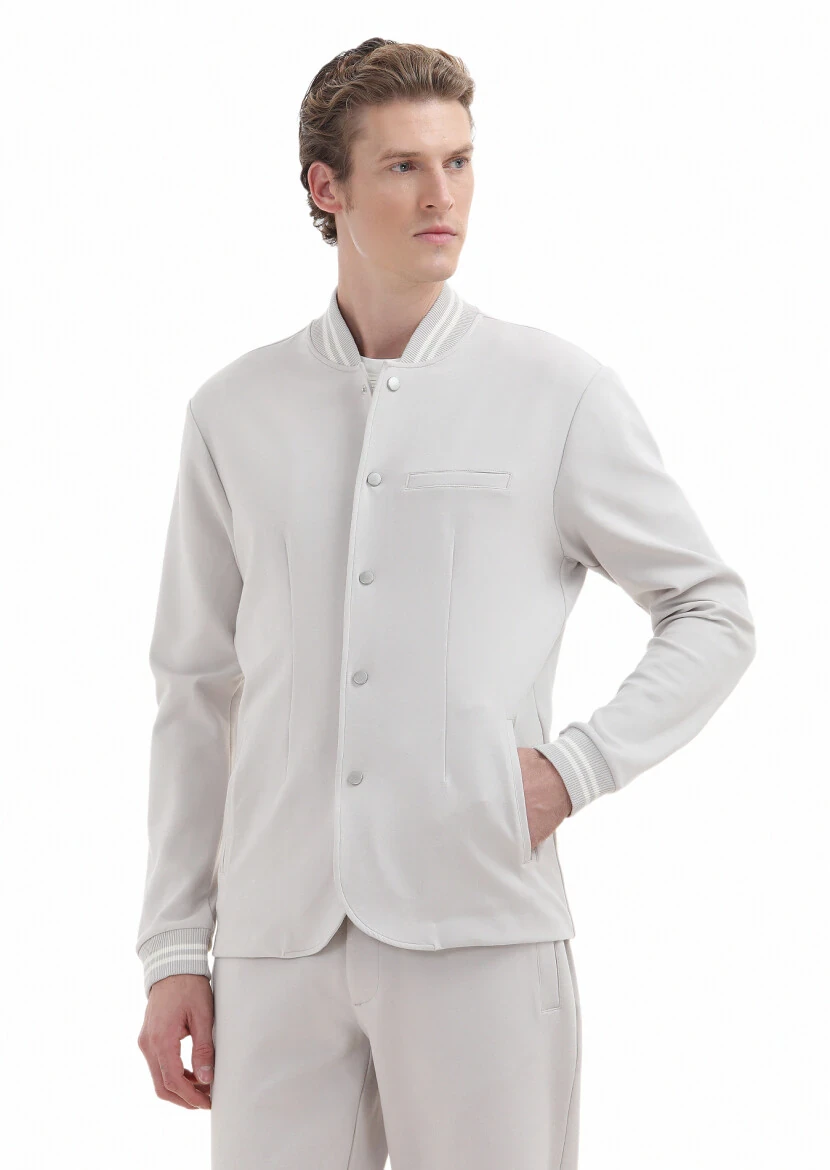 Stone Crew Neck Plain Sweatshirt - RAMSEY