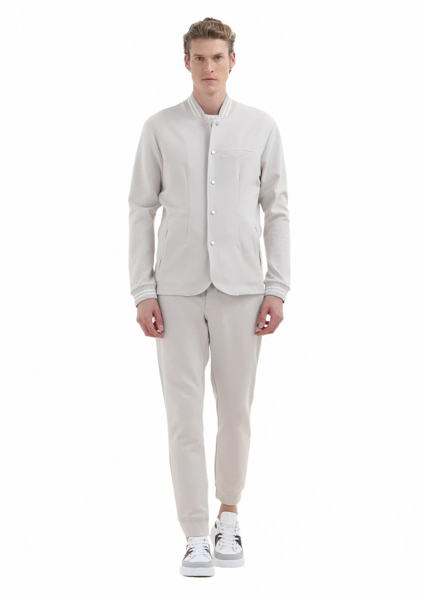 Stone Crew Neck Plain Sweatshirt - RAMSEY