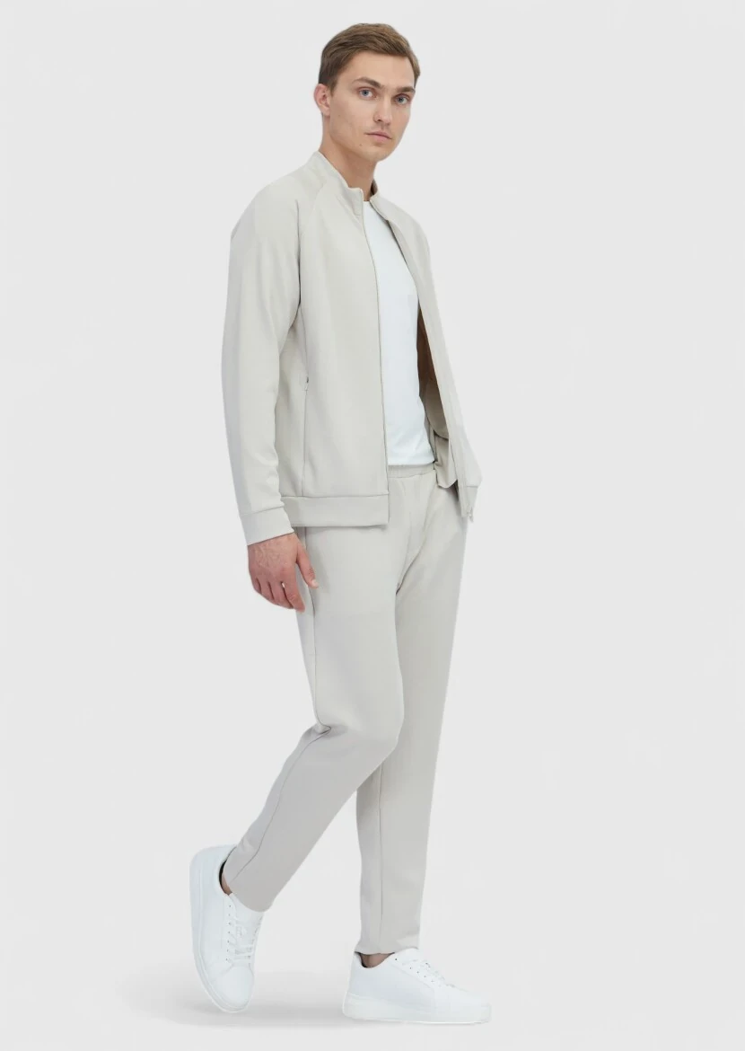 Stone Turtleneck Plain Sweatshirt - RAMSEY