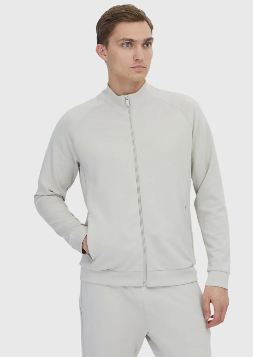 Stone Turtleneck Plain Sweatshirt - 3