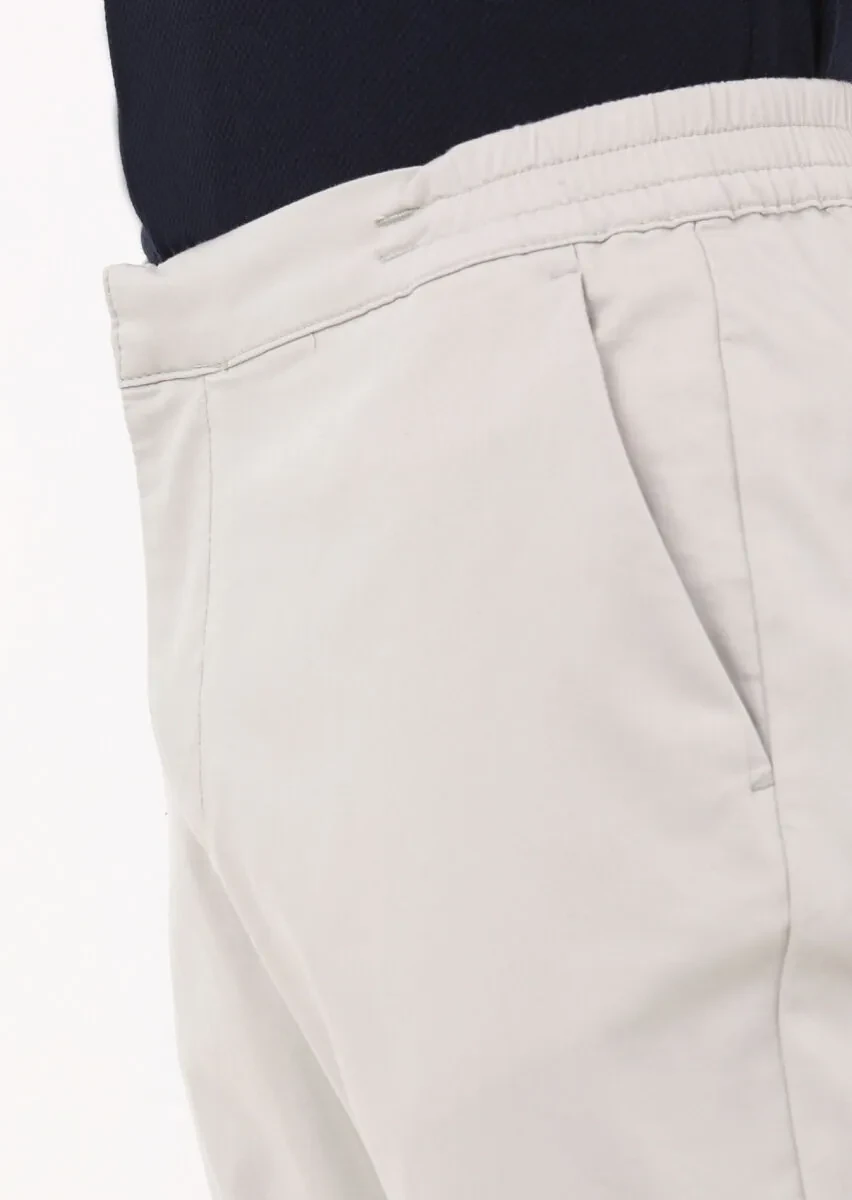 Stone Weaving Jogging Fit Casual Cotton Blended Trousers - 2