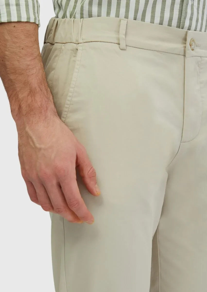 Stone Weaving Jogging Fit Casual Cotton Blended Trousers - 4