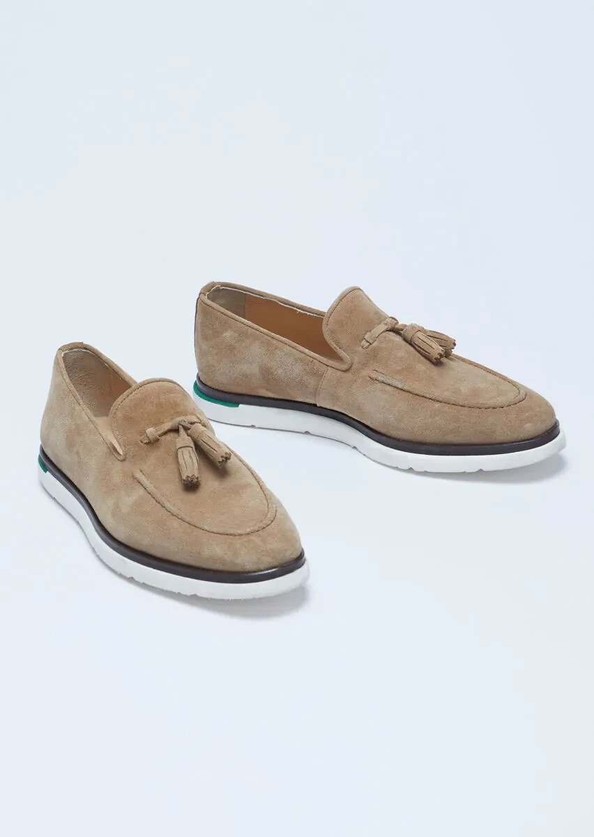 Tan Suede Casual Loafer - 3