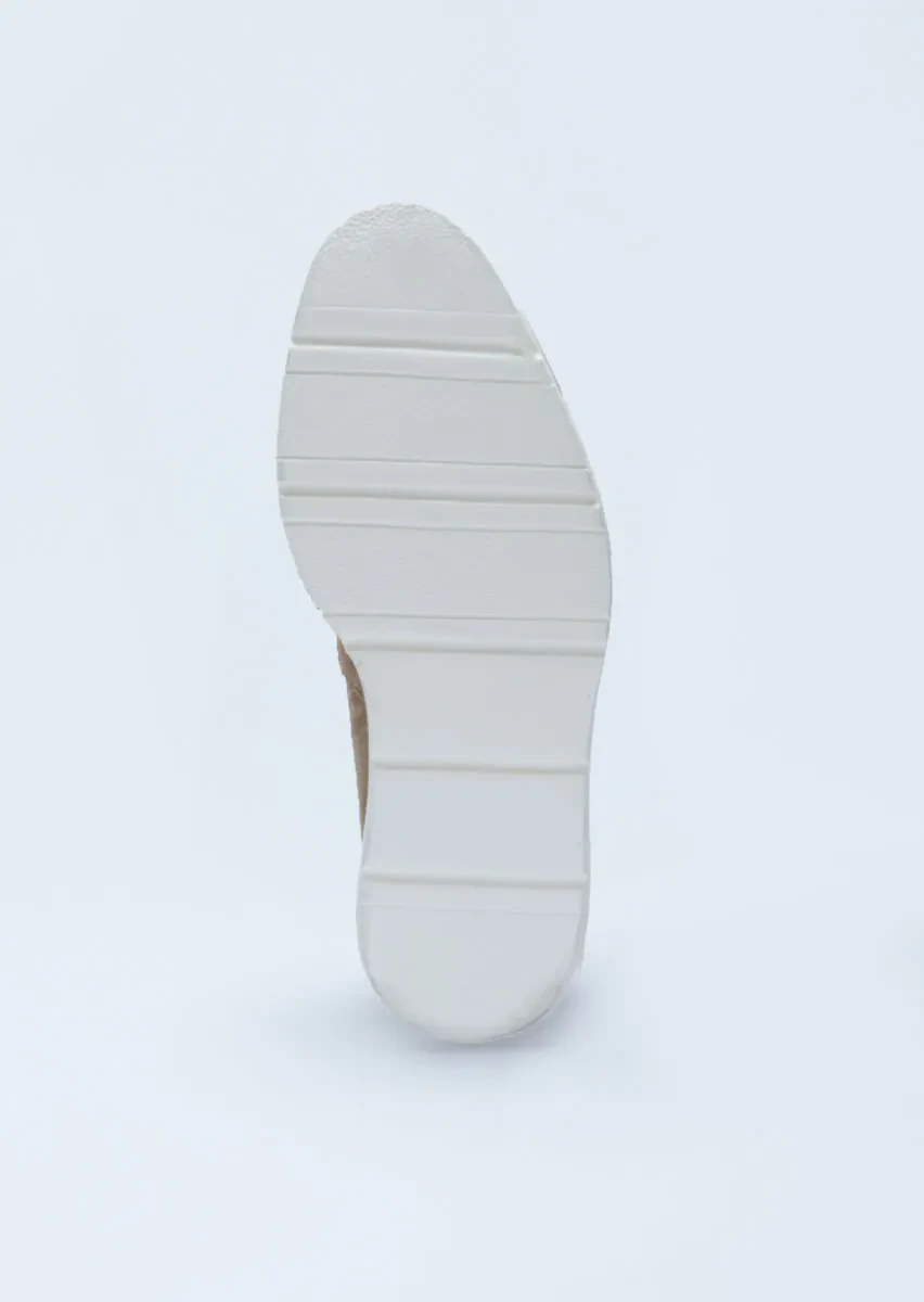 Tan Suede Casual Loafer - 4