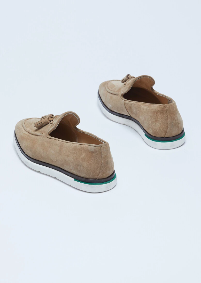 Tan Suede Casual Loafer - 5
