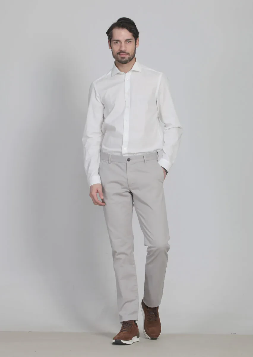 Taş Düz Dokuma Regular Fit Casual Pamuk Karışımlı Pantolon - 2