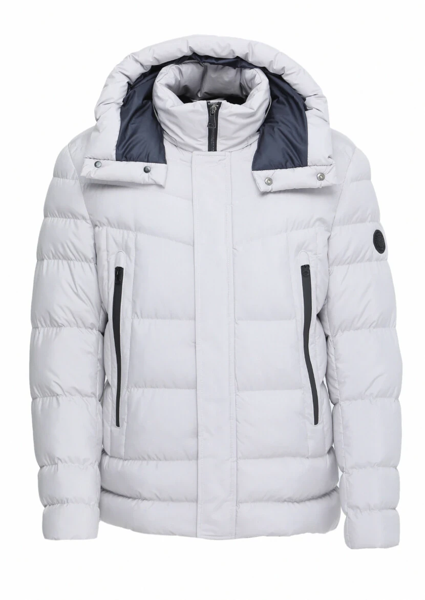 Taş Regular Fit Kapüşonlu Casual Dokuma Mont - 7