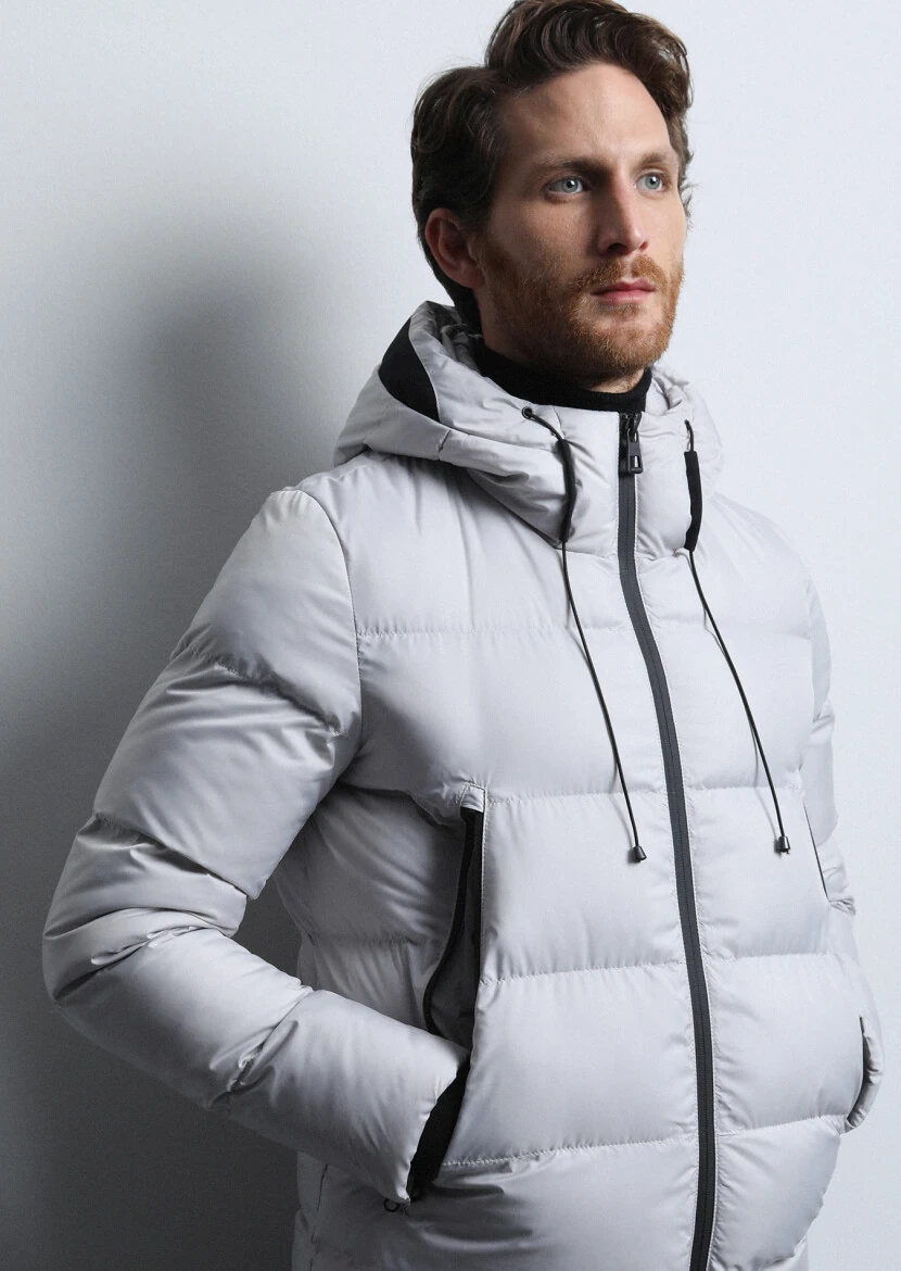 Taş Regular Fit Kelebek Yaka Casual Dokuma Kaban - 2