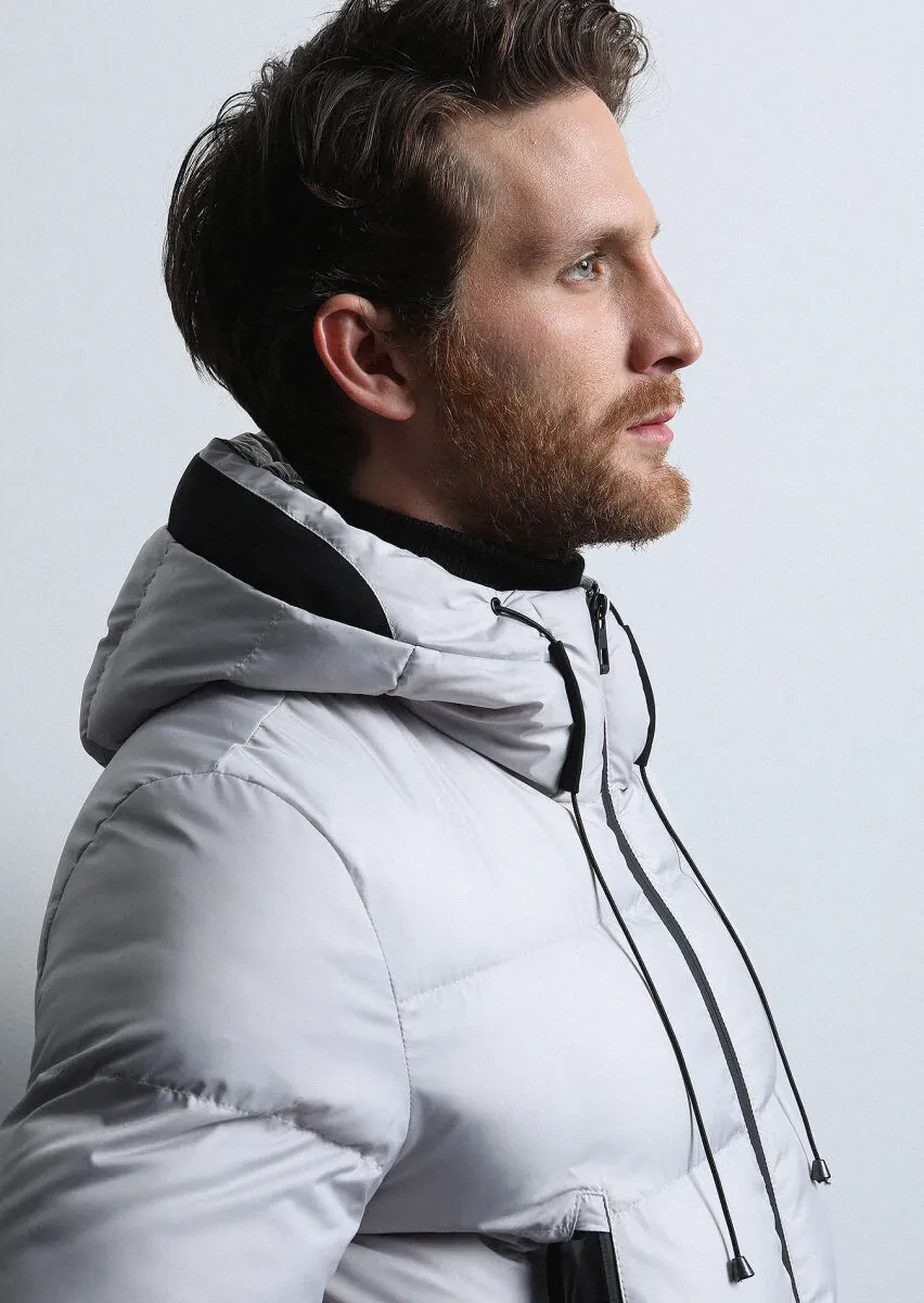 Taş Regular Fit Kelebek Yaka Casual Dokuma Kaban - 3