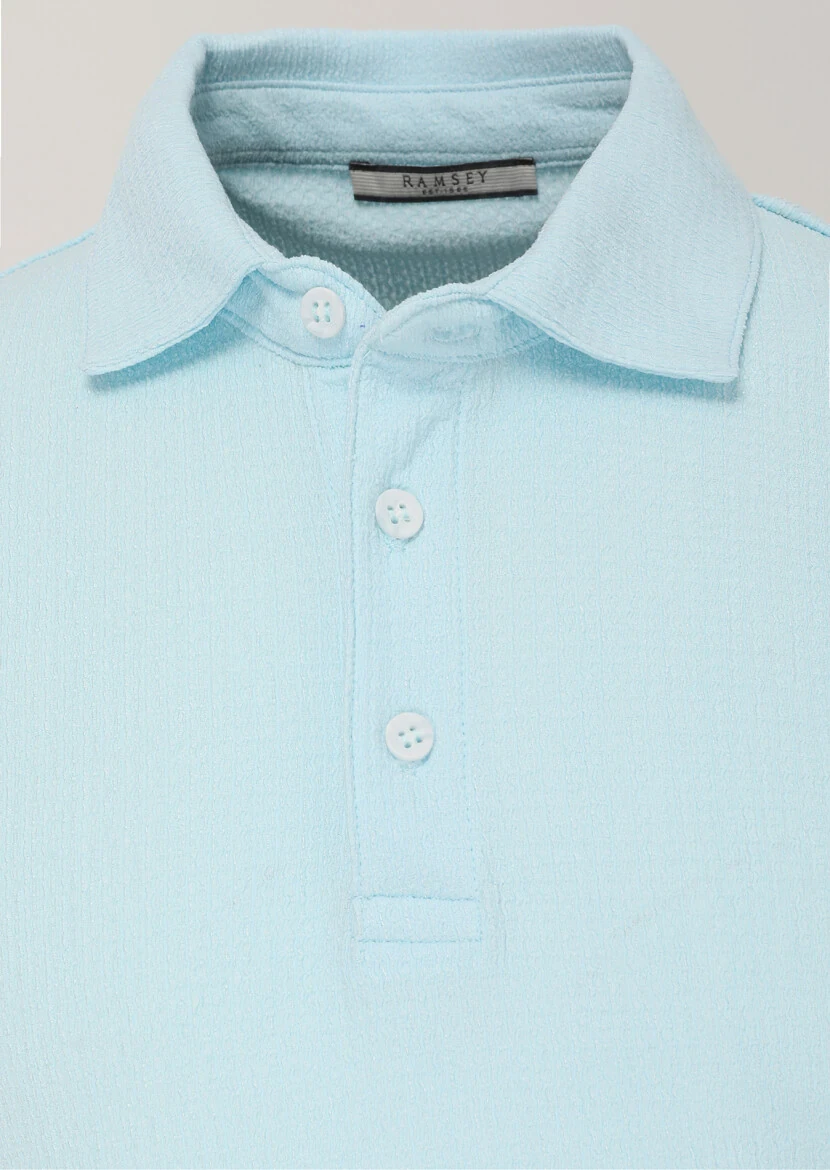 Turquoise Polo Neck T-Shirt 