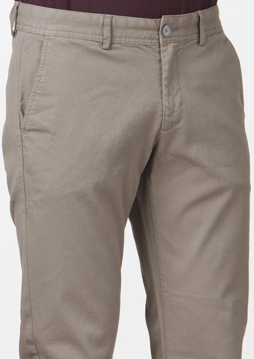 Vizon Düz Dokuma Regular Fit Casual Pamuk Karışımlı Pantolon - 3