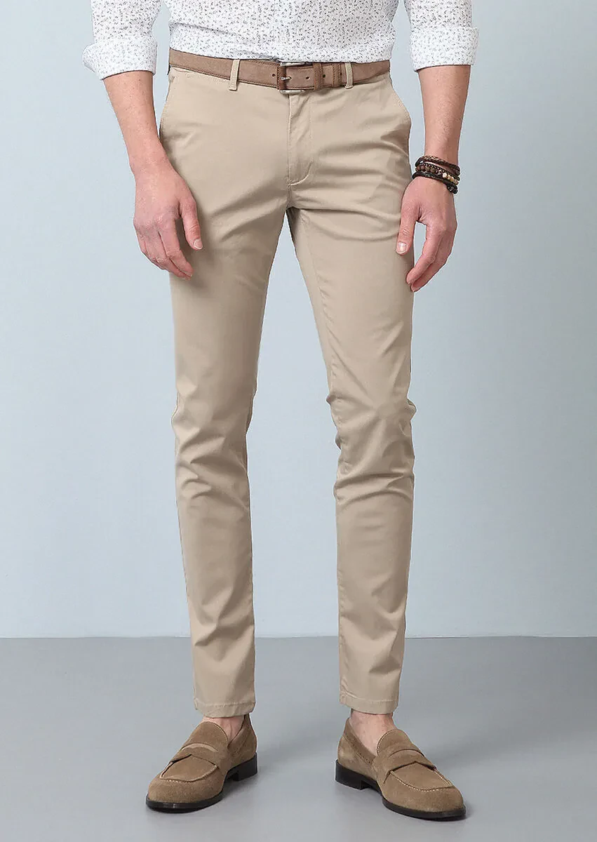 Vizon Düz Dokuma Regular Fit Casual Pantolon - 3