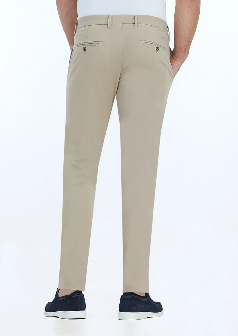 Vizon Düz Dokuma Slim Fit Casual Pantolon - 4