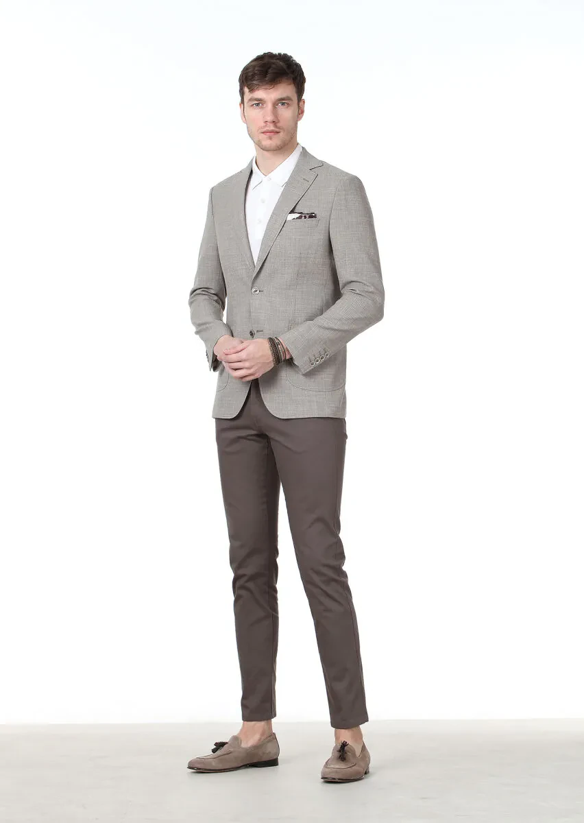 Vizon Mikro Modern Fit Yün Karışımlı Ceket - 2